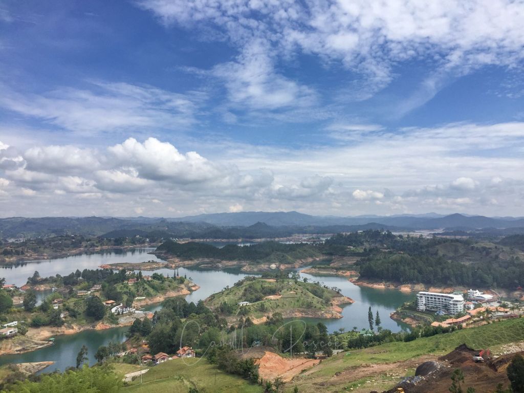 View Of El Penol from The Rock Of Guatape