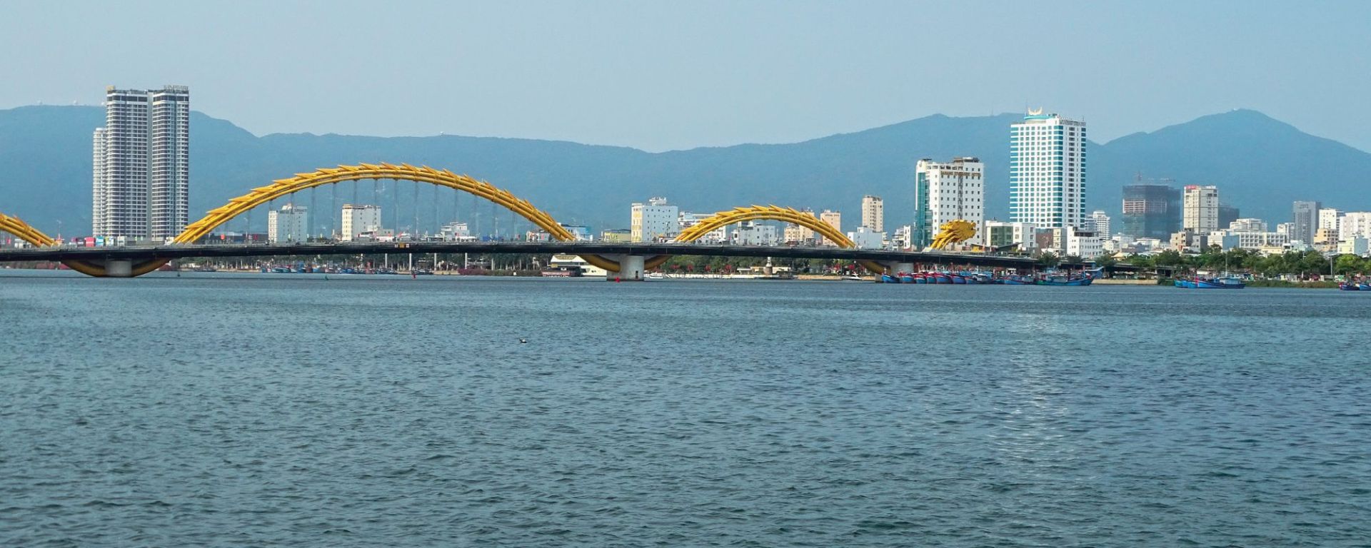 View of Dragon Bridge in Danang Vietnam