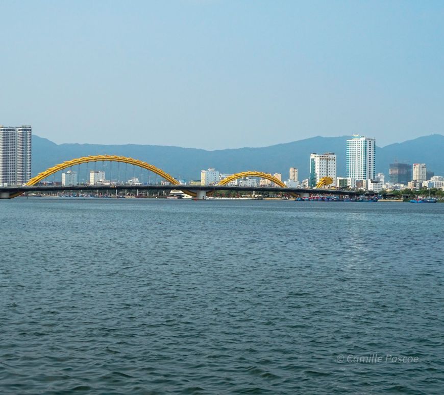 View of Dragon Bridge in Danang Vietnam